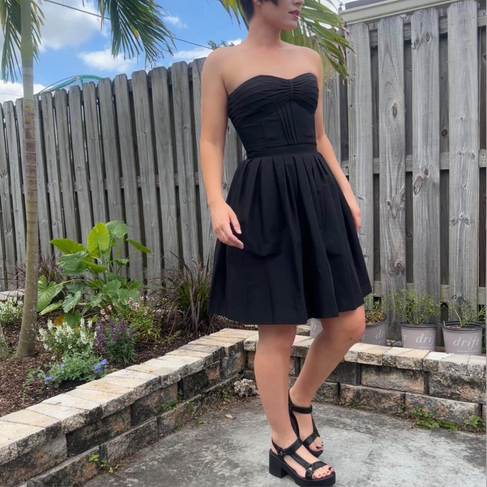 White House Black Market Corset Mini Aline Dress